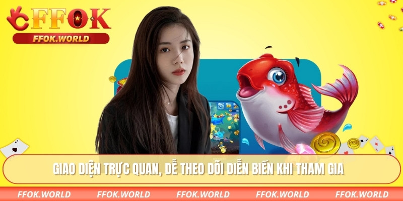 Giao diện trực quan, dễ theo dõi diễn biến khi tham gia 