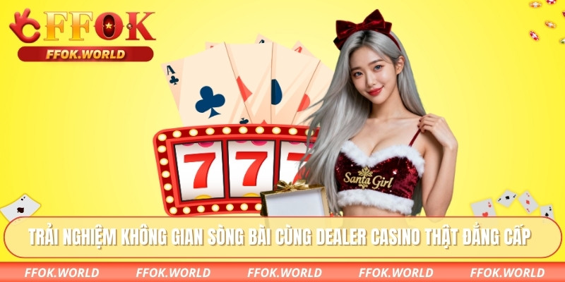 Trải nghiệm không gian sòng bài cùng dealer casino thật đẳng cấp